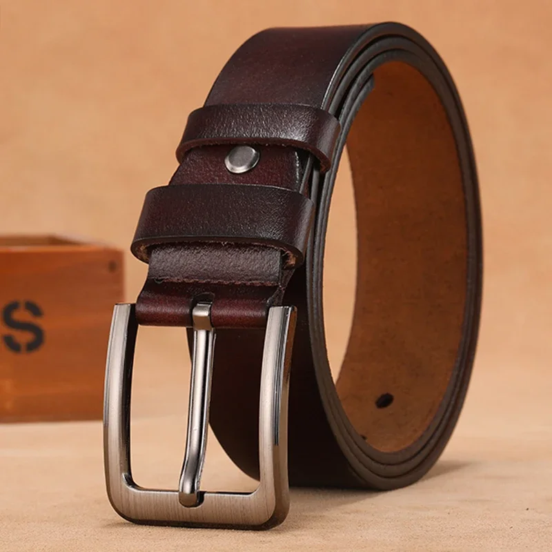 Sabuk kulit asli pria, gesper  - Leather Belt Braided ulasan dan harga