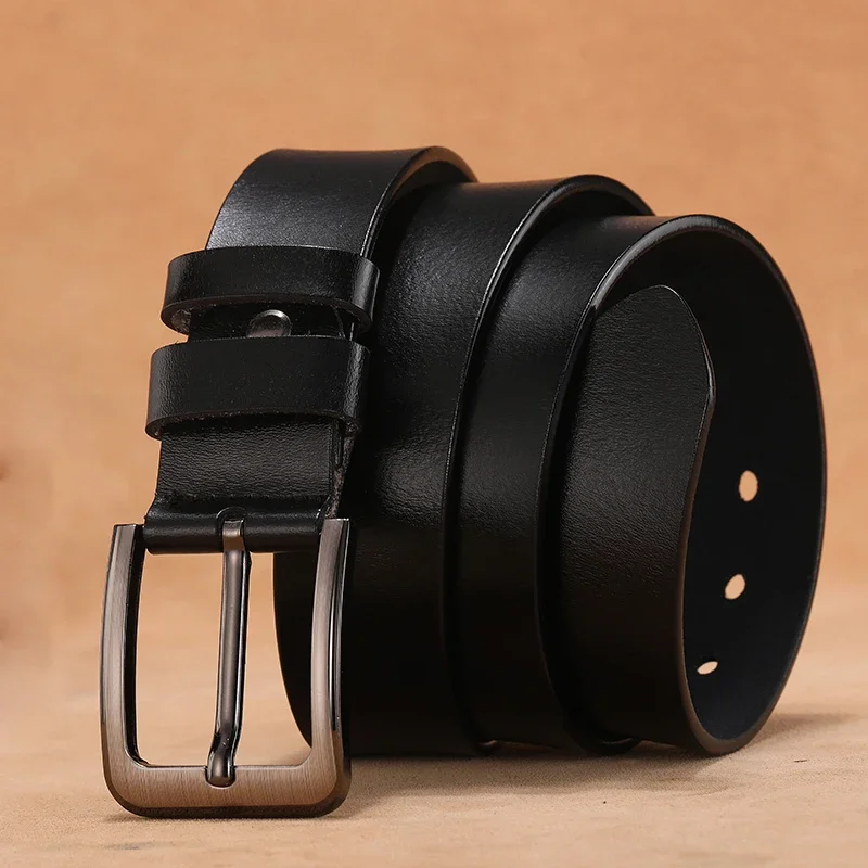 Sabuk kulit asli pria, gesper  - Leather Belt Braided ulasan dan harga