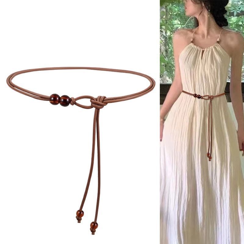 Sabuk Wanita Gaya Retro Baru M - Leather Belt Braided ulasan dan harga