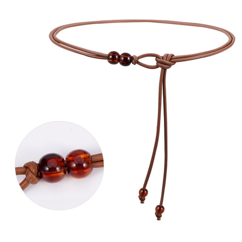 Sabuk Wanita Gaya Retro Baru M - Leather Belt Braided ulasan dan harga