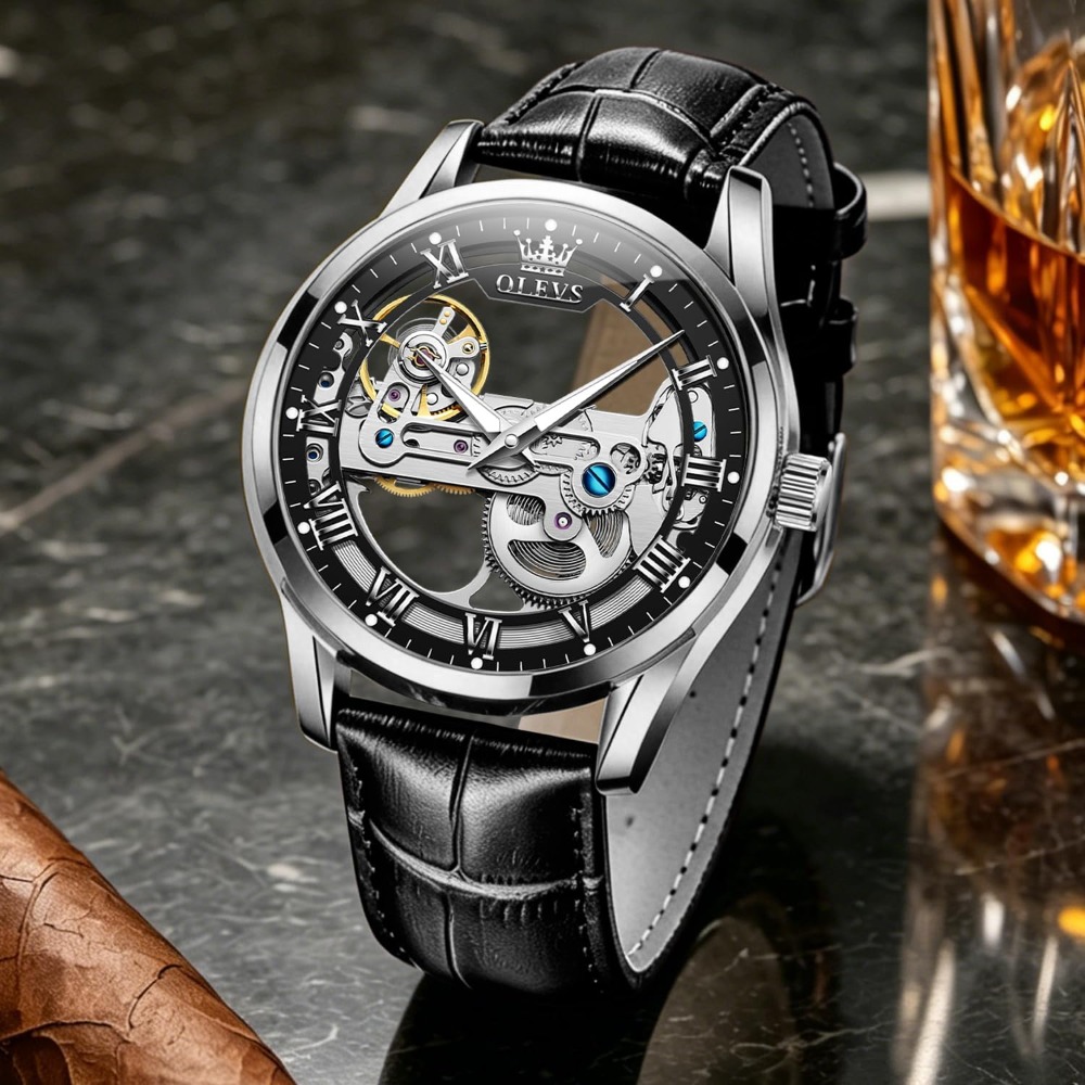 Jam Tangan Skeleton Otomatis u - Mens Fashion Style Images ulasan dan harga