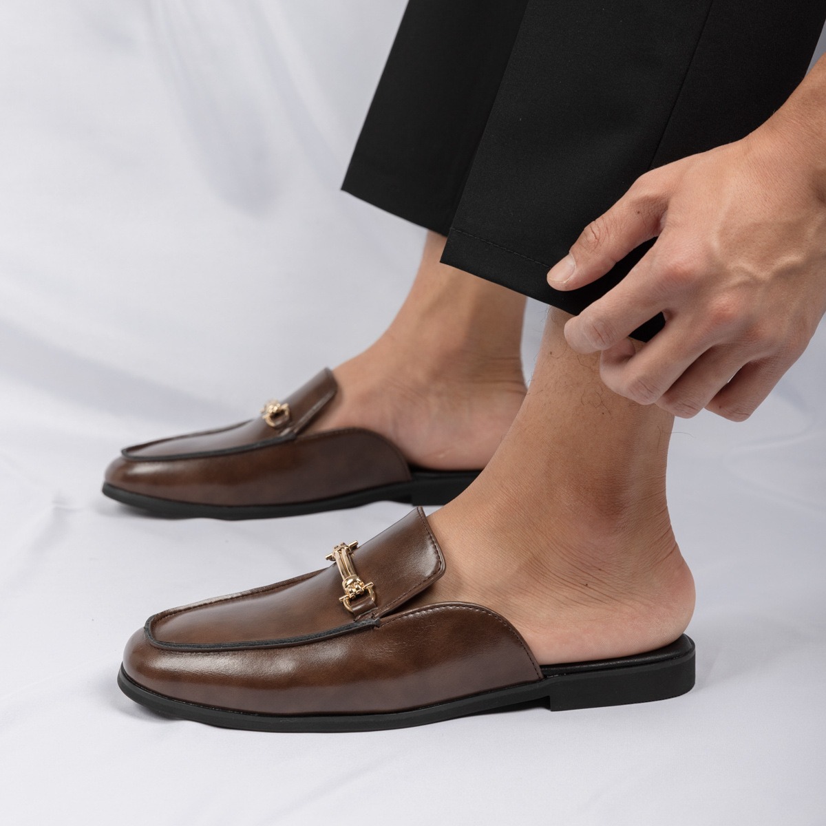 Sepatu mules pria 38-47, sepat - Men'S Fashion Loafers Shoes ulasan dan harga