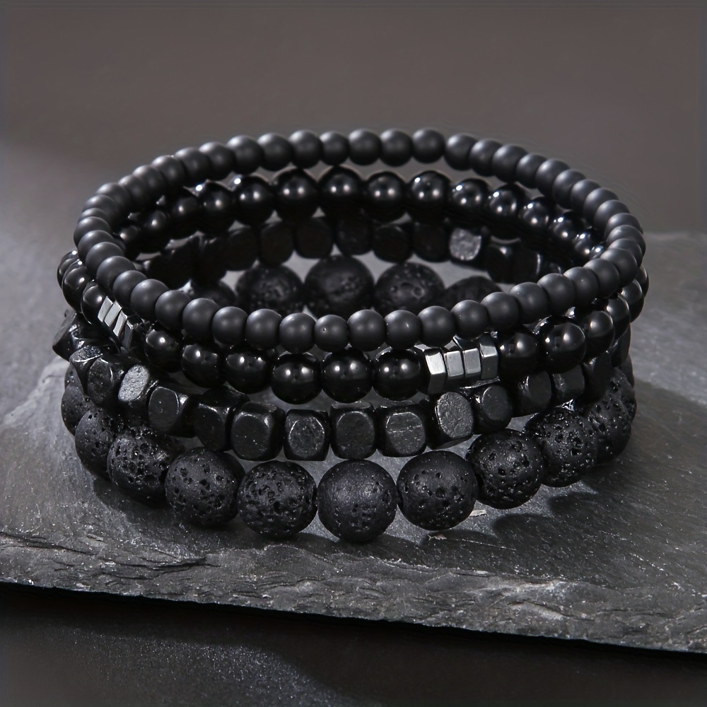 4 Buah/Set Gelang Elastis Komb - Mens Fashion Combination ulasan dan harga